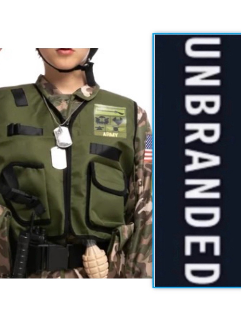 UNBRANDED Army Soldier Costume Vest